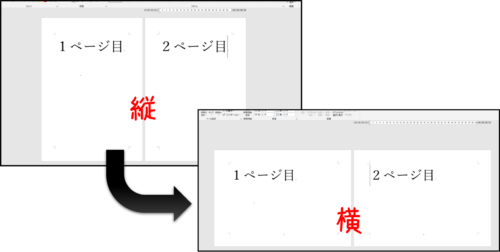 Word 一部のページだけを横向きに変更する Fuchiaz Com